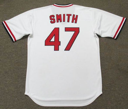 Lee Smith St Louis Cardinals 1991 Cooperstown Throwback Home Stitched Jersey jersey front view