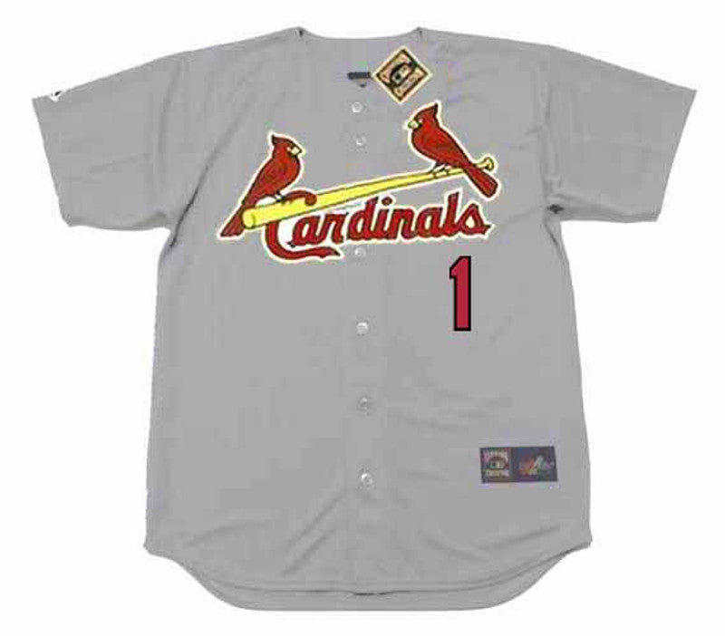 Ozzie Smith St Louis Cardinals 1992 Away Throwback Baseball Jersey jersey front view