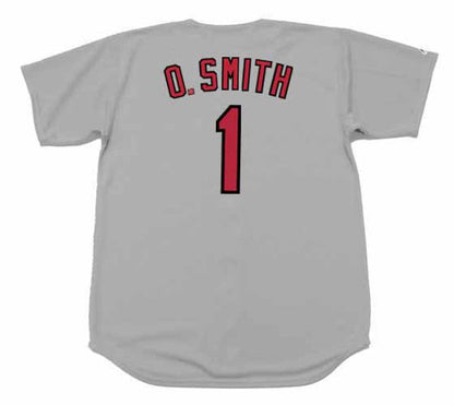 Ozzie Smith St Louis Cardinals 1992 Away Throwback Baseball Jersey jersey front view