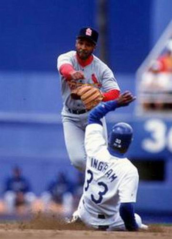 Ozzie Smith St Louis Cardinals 1992 Away Throwback Baseball Jersey jersey front view
