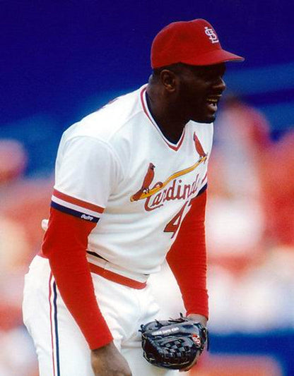 Lee Smith St Louis Cardinals 1991 Cooperstown Throwback Home Stitched Jersey jersey front view