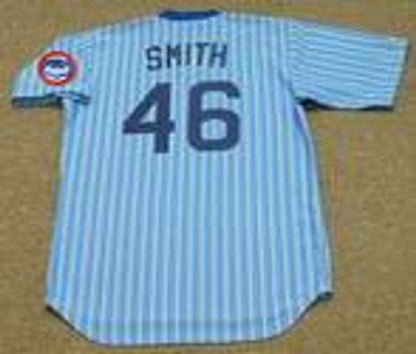 Chicago Cubs Lee Smith Cooperstown MLB jersey front view