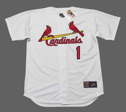 Ozzie Smith St Louis Cardinals 1992 Home Throwback Baseball Jersey jersey front view