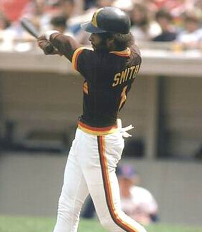 San Diego Padres Ozzie Smith Cooperstown MLB jersey front view