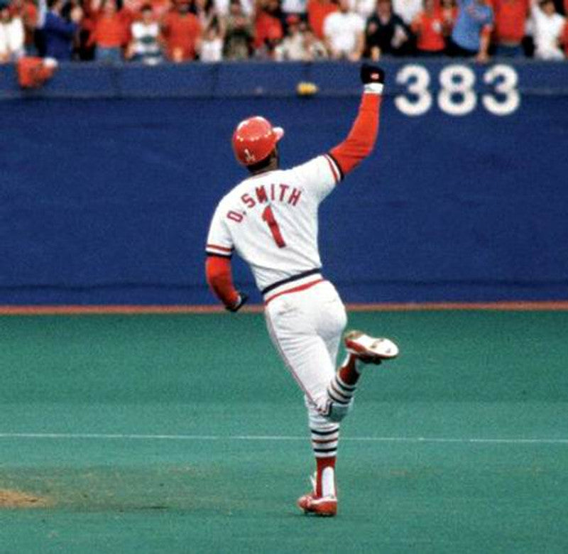 Ozzie Smith St Louis Cardinals 1982 Home Throwback Baseball Jersey jersey front view