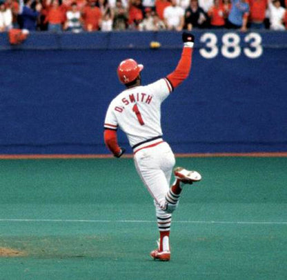 Ozzie Smith St Louis Cardinals 1982 Home Throwback Baseball Jersey jersey front view