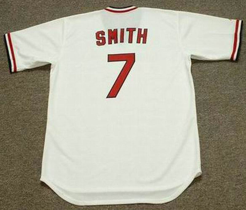 Reggie Smith St Louis Cardinals 1975 Cooperstown Home Baseball Stitched Jersey jersey front view
