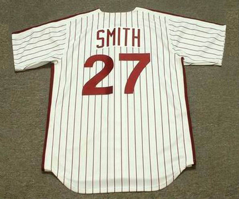 Philadelphia Phillies Lonnie Smith Cooperstown MLB jersey front view