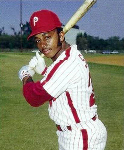 Philadelphia Phillies Lonnie Smith Cooperstown MLB jersey front view