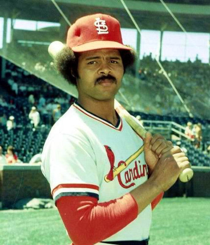 Reggie Smith St Louis Cardinals 1975 Cooperstown Home Baseball Stitched Jersey jersey front view