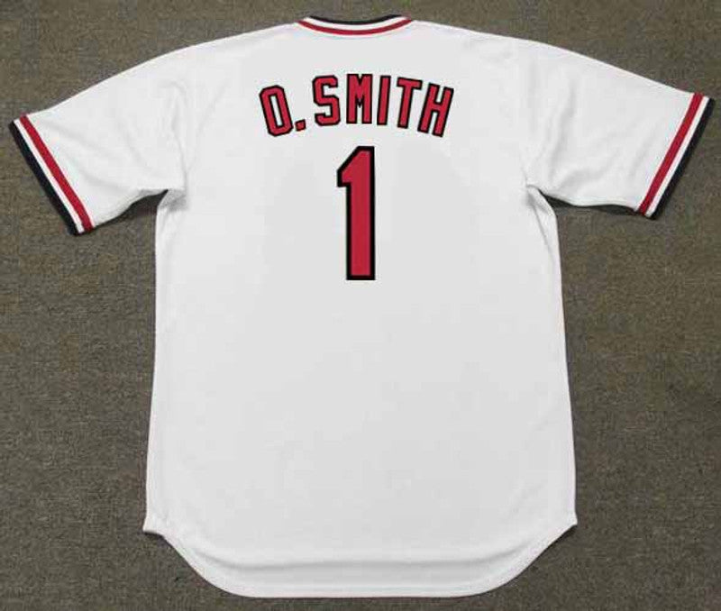 Ozzie Smith St Louis Cardinals 1982 Home Throwback Baseball Jersey jersey front view