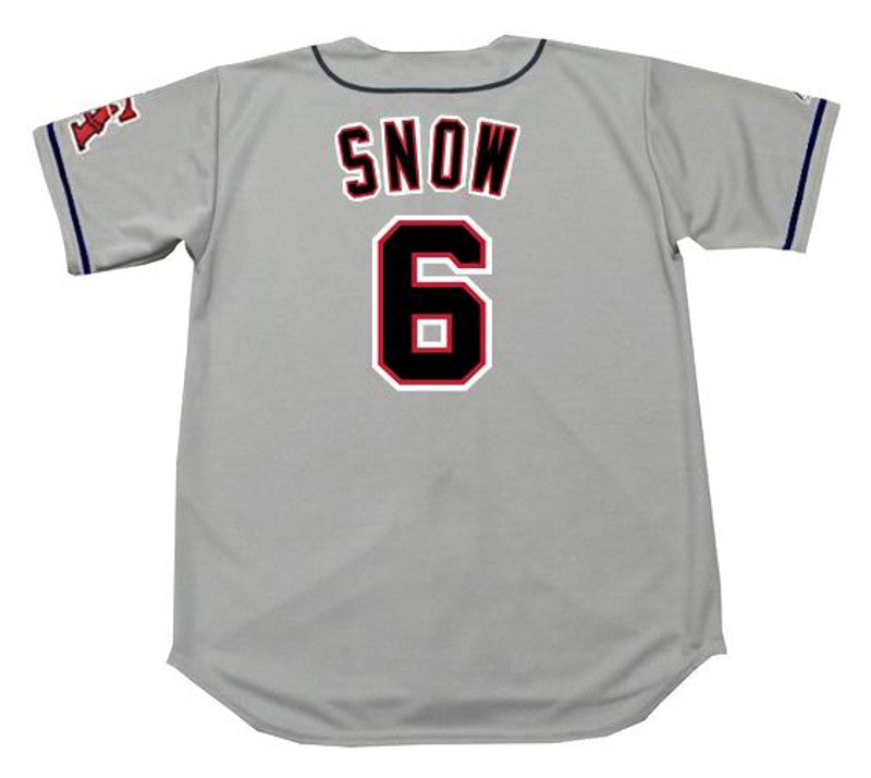 Jt Snow California Angels 1996 Throwback Away Baseball Stitched Jersey jersey front view