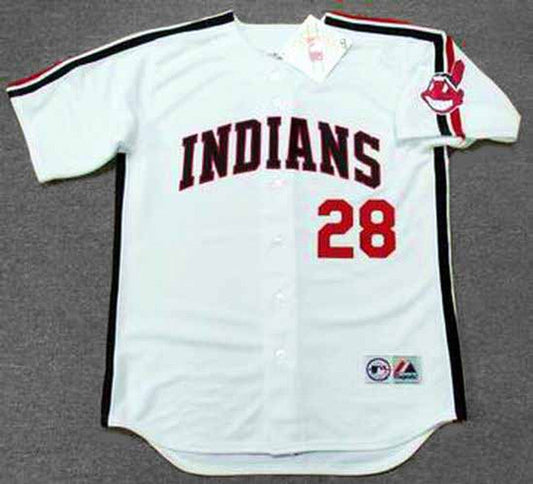 Cleveland Indians Cory Snyder MLB jersey front view