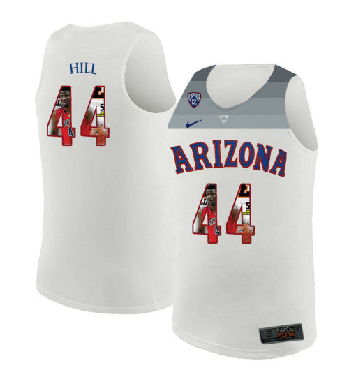 Arizona Wildcats 44 Solomon Hill College Basketball Jersey White 6210 | Stitched Jersey RTJS 5538