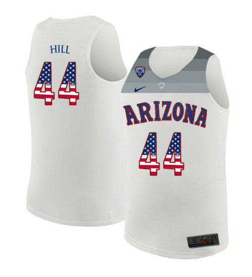 Arizona Wildcats 44 Solomon Hill College Basketball Jersey White 6211 | Stitched Jersey RTJS 5537