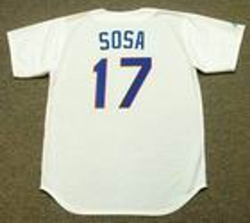 Texas Rangers Sammy Sosa Cooperstown MLB jersey front view
