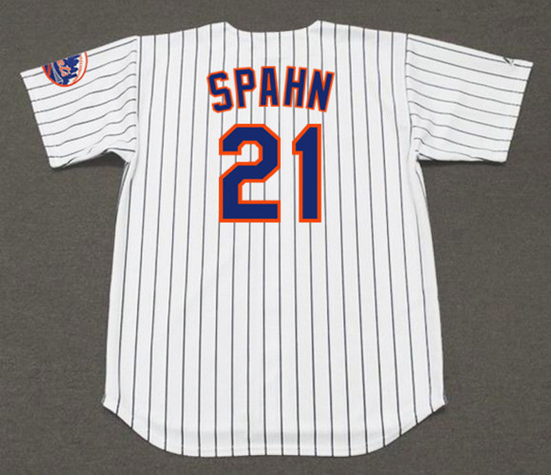 New York Mets Warren Spahn MLB jersey front view