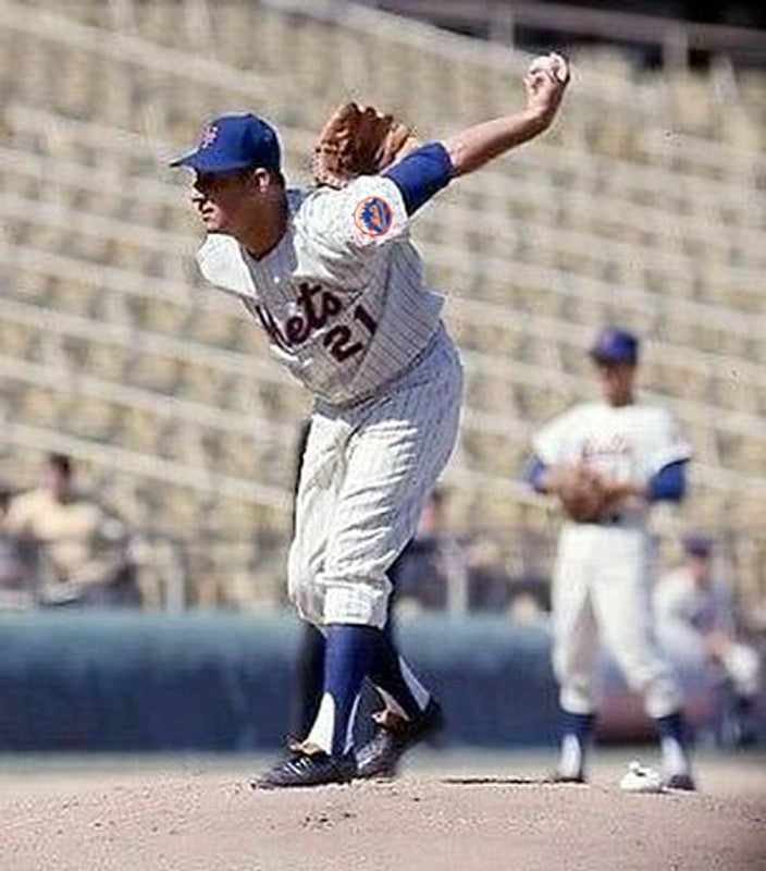 New York Mets Warren Spahn MLB jersey front view