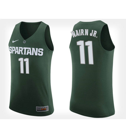 Michigan State Spartans #11 Lourawls Nairn Jr Green Home College Basketball Jersey stitched college jersey