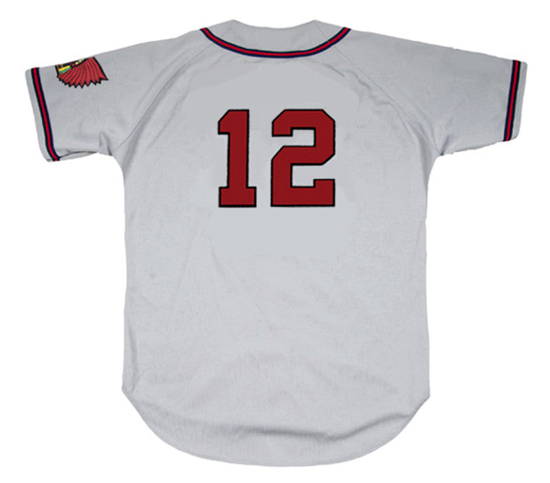 Eddie Stanky Boston Braves 1949 Away Throwback Baseball Jersey jersey front view