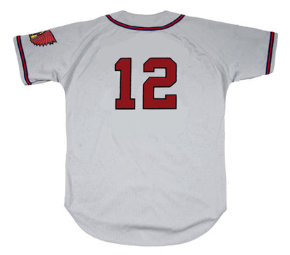 Eddie Stanky Boston Braves 1949 Away Throwback Baseball Jersey jersey front view