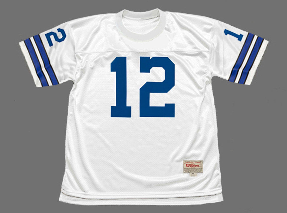 Dallas Cowboys Roger Staubach NFL jersey front view