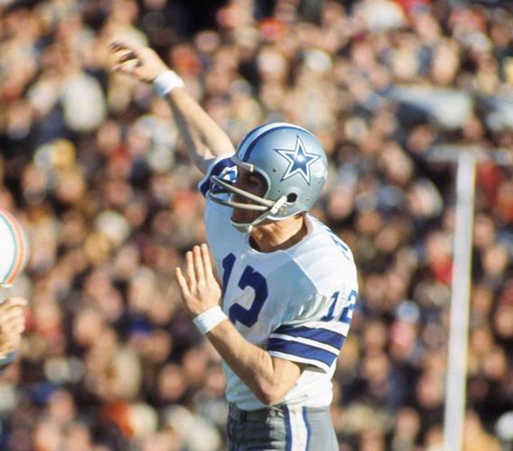 Dallas Cowboys Roger Staubach NFL jersey front view