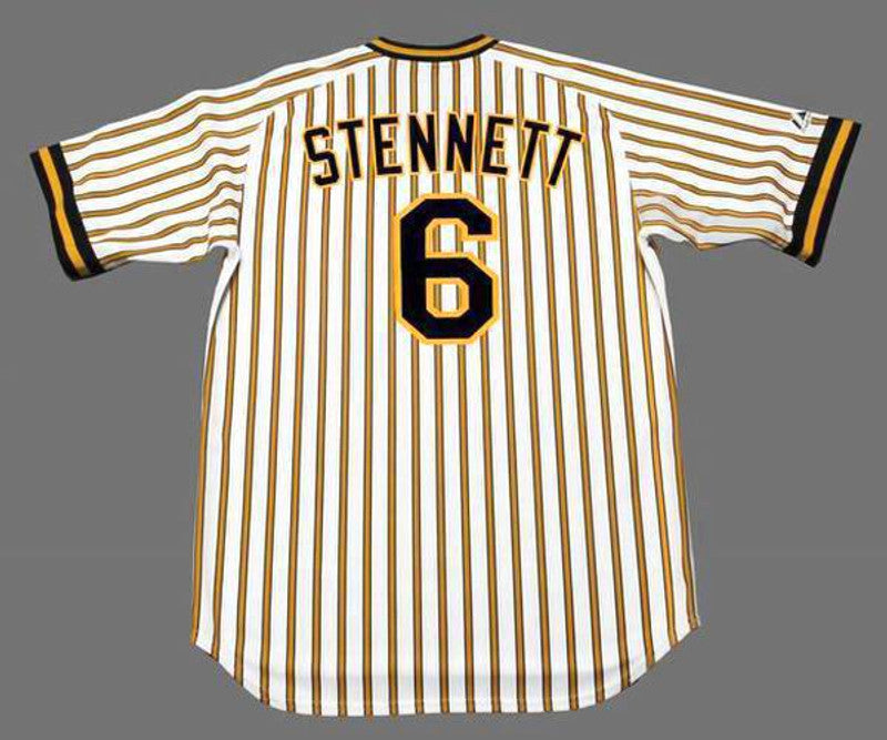 Pittsburgh Pirates Rennie Stennett Cooperstown MLB jersey front view