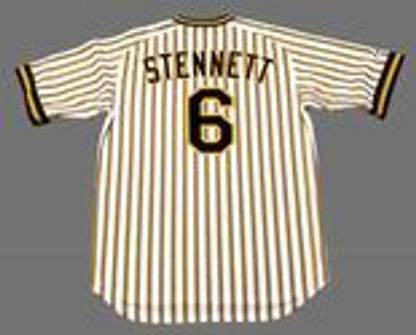Pittsburgh Pirates Rennie Stennett Cooperstown MLB jersey front view