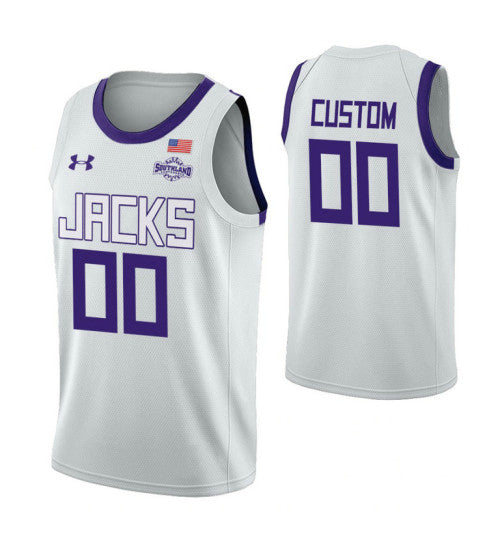 Stephen F Austin Lumberjacks Custom College Basketball Jersey White | Stitched Jersey RTJS 7144