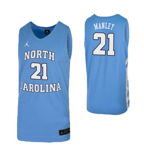 North Carolina Tar Heels 21 Sterling Manley Carolina Blue College Basketball Jersey 3659 | Stitched Jersey RTJS 8089