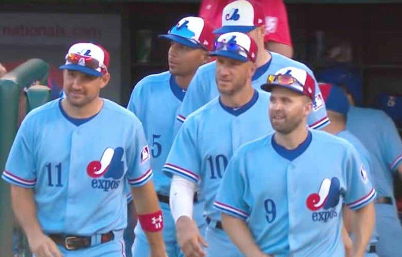Montreal Expos Stephen Strasburg MLB jersey front view