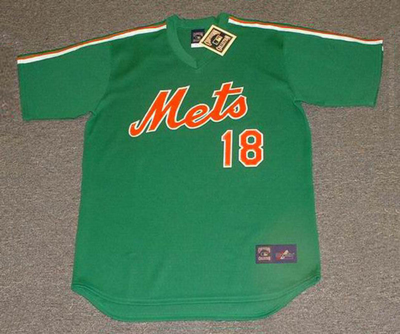 DS NYM 1985 St. Patricks Day Baseball Throwback Stitched Jersey, Vintage Baseball Jersey, Retro Sewn Jersey