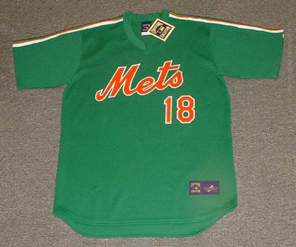 DS NYM 1985 St. Patricks Day Baseball Throwback Stitched Jersey, Vintage Baseball Jersey, Retro Sewn Jersey