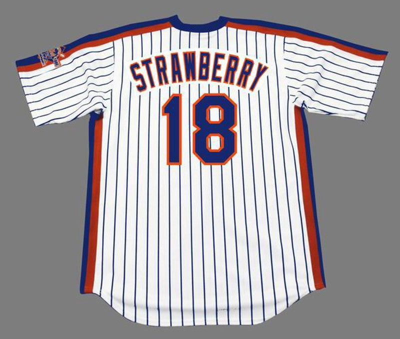 New York Mets Darryl Strawberry Cooperstown MLB jersey front view