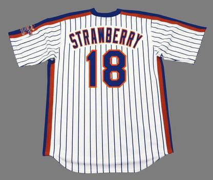 New York Mets Darryl Strawberry Cooperstown MLB jersey front view