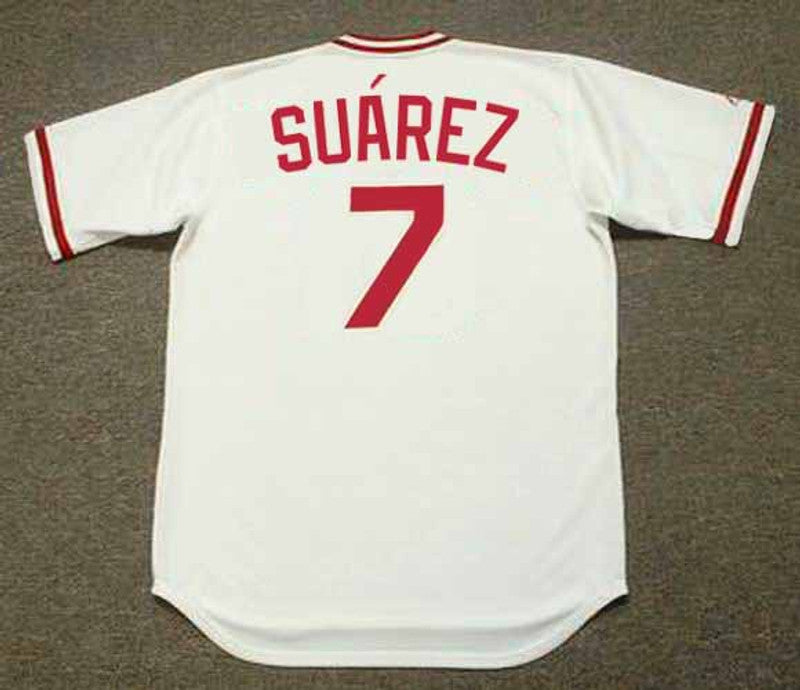 Cincinnati Reds Eugenio Suarez MLB jersey front view