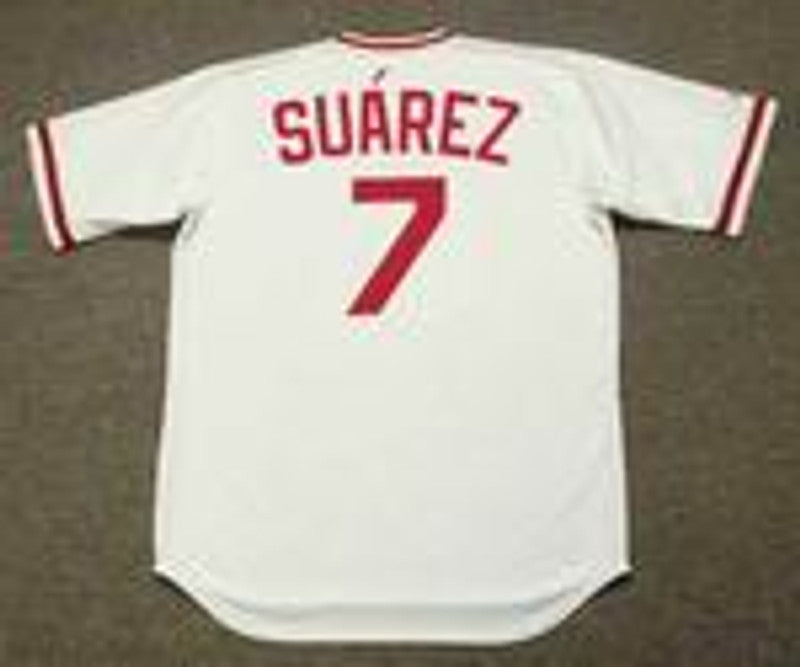 Cincinnati Reds Eugenio Suarez MLB jersey front view