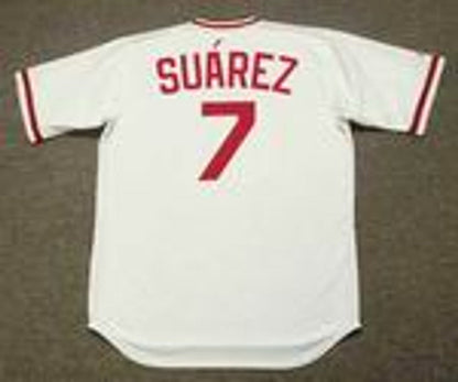 Cincinnati Reds Eugenio Suarez MLB jersey front view