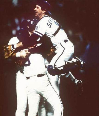 JS KCR 1985 Cooperstown Home Baseball Stitched Jersey, Vintage Baseball Jersey, Retro Sewn Jersey