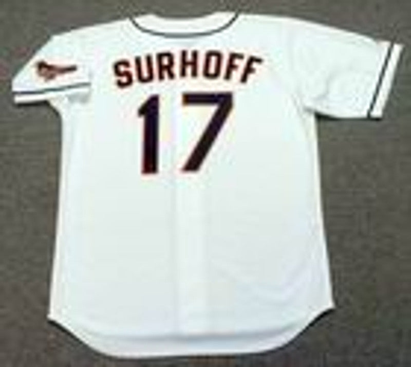 Baltimore Orioles Bj Surhoff MLB jersey front view