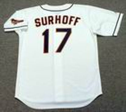 Baltimore Orioles Bj Surhoff MLB jersey front view