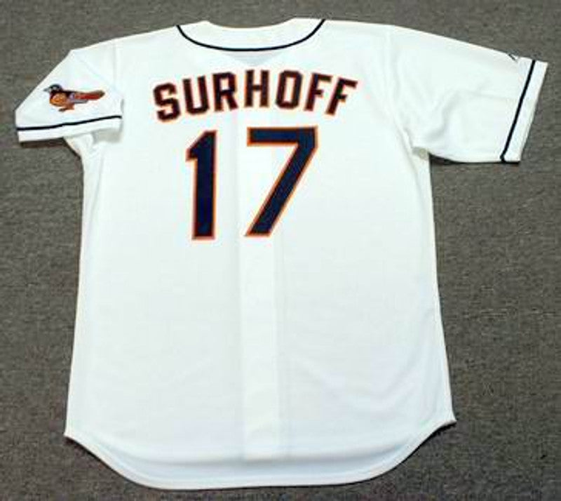 Baltimore Orioles Bj Surhoff MLB jersey front view