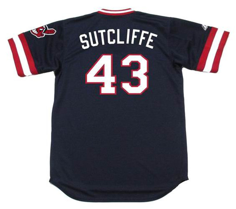 Cleveland Indians Rick Sutcliffe Cooperstown MLB jersey front view