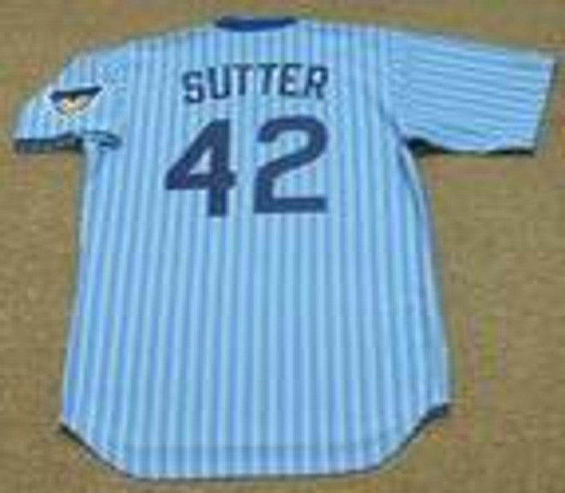 Chicago Cubs Bruce Sutter Cooperstown MLB jersey front view