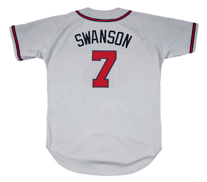 Atlanta Braves Dansby Swanson MLB jersey front view