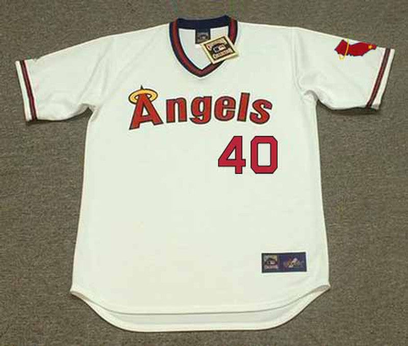 Frank Tanana California Angels 1978 Home Throwback Baseball Jersey jersey front view