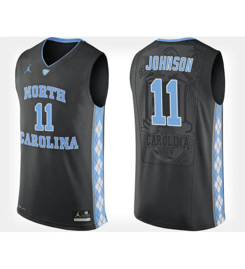 North Carolina Tar Heels #11 Brice Johnson Black Alternate College Basketball Jersey stitched college jersey