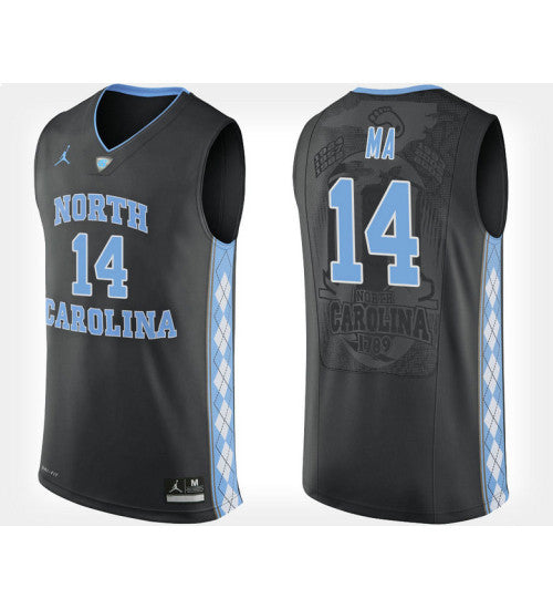 North Carolina Tar Heels #14 Kane Ma Black Alternate College Basketball Jersey stitched college jersey