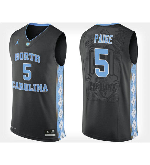 North Carolina Tar Heels #5 Marcus Paige Black Alternate College Basketball Jersey stitched college jersey